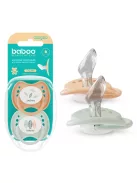 Baboo Nyugtató ortodontikus szilikon cumi szett (2 db) tároló- és sterilizáló tokkal újszülött kortól (0+ hónap) - Peachy Keen 