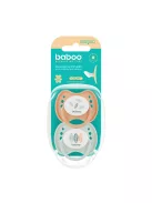 Baboo Nyugtató ortodontikus szilikon cumi szett (2 db) tároló- és sterilizáló tokkal újszülött kortól (0+ hónap) - Peachy Keen 