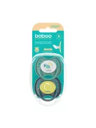 Baboo Nyugtató ortodontikus szilikon cumi szett (2 db) tároló- és sterilizáló tokkal 6+ hónap - Lagoon Fiesta