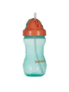 Baboo Itatópohár szilikon szívószállal 360 ml 9+ hónapos kortól - zöld