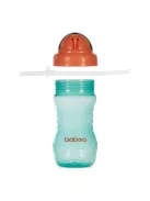 Baboo Itatópohár szilikon szívószállal 360 ml 9+ hónapos kortól - zöld