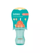 Baboo Itatópohár szilikon szívószállal 360 ml 9+ hónapos kortól - zöld