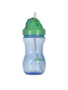 Baboo Itatópohár szilikon szívószállal 360 ml 9+ hónapos kortól - kék