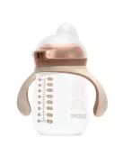 Baboo Csöpögésmentes itatópohár szilikon ivócsőrrel 260 ml Au Naturale 6+ hónapos kortól - kakaó színű