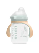 Baboo Csöpögésmentes itatópohár szilikon ivócsőrrel 260 ml Peachy Keen 6+ hónapos kortól - zöld színű