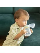 Baboo Csöpögésmentes itatópohár szilikon ivócsőrrel 260 ml Peachy Keen 6+ hónapos kortól - zöld színű