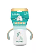 Baboo Csöpögésmentes itatópohár szilikon ivócsőrrel 260 ml Peachy Keen 6+ hónapos kortól - zöld színű