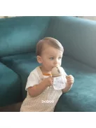 Baboo Csöpögésmentes itatópohár szilikon szívószállal 260 ml Au Naturale 9+ hónapos kortól - kakaó színű