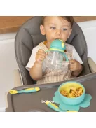 Baboo Csöpögésmentes itatópohár szilikon szívószállal 260 ml Lagoon Fiesta zöld színű 9+ hónapos kortól - zöld színű