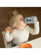 Baboo Csöpögésmentes itatópohár szilikon szívószállal 260 ml Blue Haze 9+ hónapos kortól - kék színű