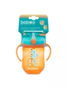Baboo Súlyozott szívószálas itatópohár (szilikon szívószállal) 300 ml Sea Life 9+ hónapos kortól - narancssárga