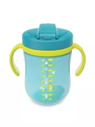 Baboo Súlyozott szívószálas itatópohár (szilikon szívószállal) 300 ml 9+ hónapos kortól - Lagoon Fiesta