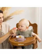 Baboo Tapadókorongos szilikon tányér 6+ hónapos kortól - Au Naturale kakaó