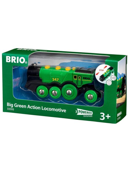 Brio 33593 Zöld Action Lokomotív