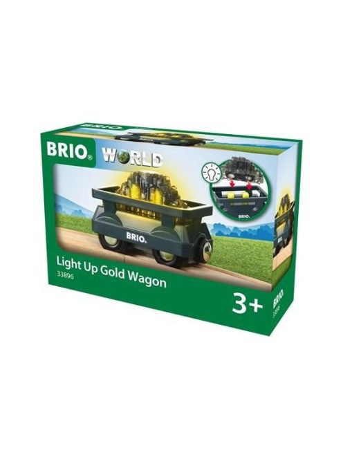 Brio 33896 Világítós arany vagon