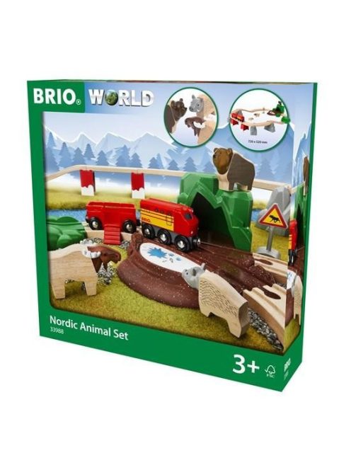 Brio 33988 Erdei állatok vonaszett
