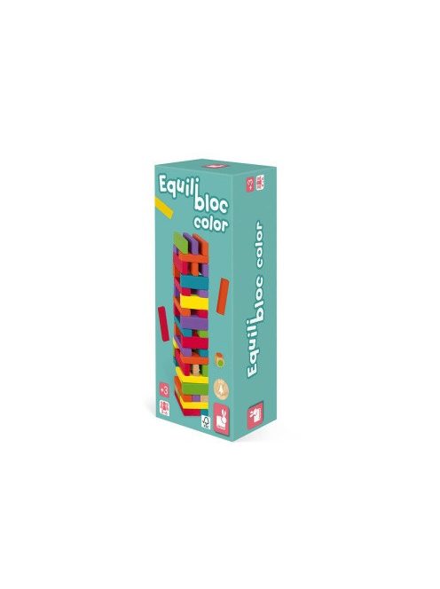 Janod 02012 Jenga - színes egyensúlyozó fajáték