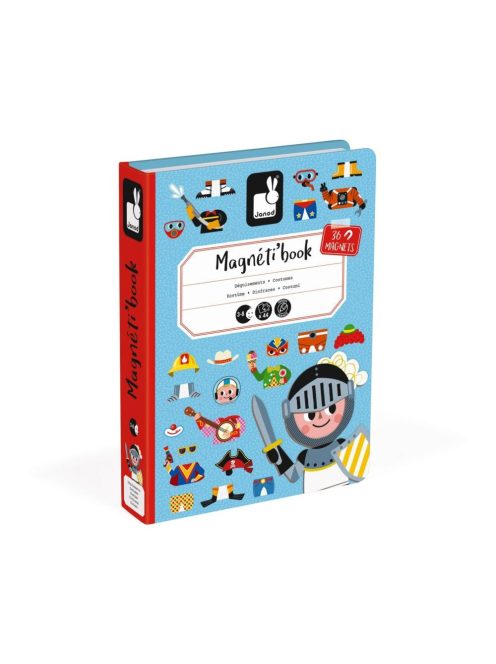 Janod 02719 Mágneses könyv - fiús öltöztető