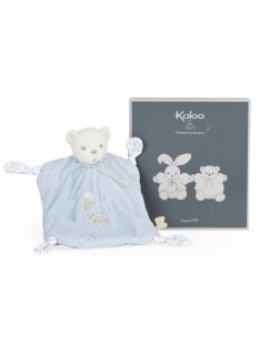   Kaloo K969956 PERLE - Csücsköző kendő KNOTS Maci Kék - 20CM