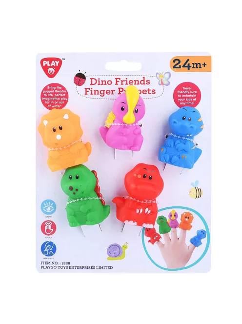 Playgo Ujjbábok  5db-os - dinoszauruszok