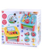 Playgo kétoldalú játszóasztal (all-in-one)