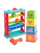 Playgo Kalapácsos golyópálya építőkockákkal
