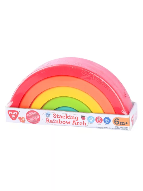 Playgo Szivárványos építő bébijáték