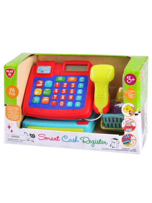 Playgo pénztárgép vonalkódolvasóval és kártyaolvasóval