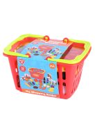 Playgo műanyag élelmiszer készlet bevásárló kosárban