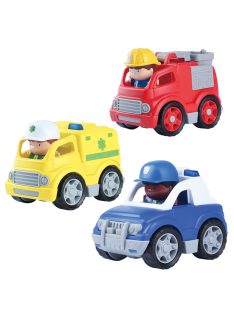 Playgo műanyag autók figurával