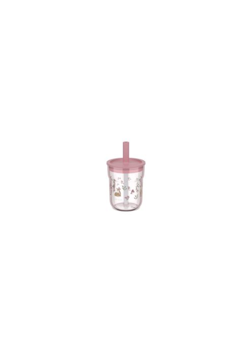 Little Dutch gyerek pohár szívószállal 250 ml - fairy garden