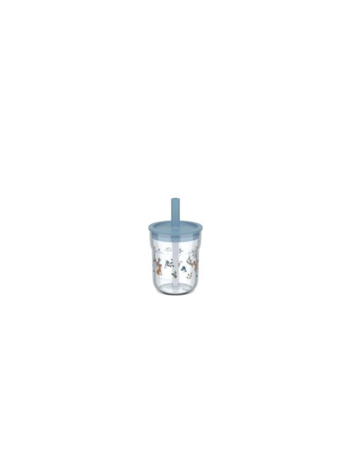 Little Dutch gyerek pohár szívószállal 250 ml - forest friends