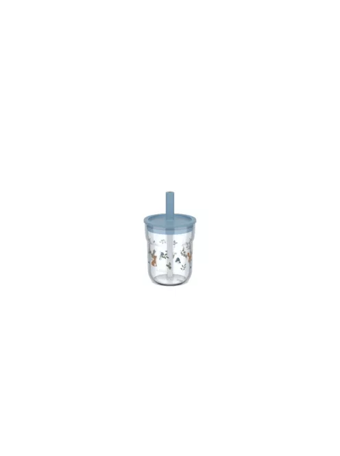 Little Dutch gyerek pohár szívószállal 250 ml - forest friends