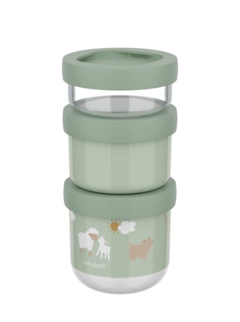 Little Dutch gyerek snack box készlet 3 db-os - little farm