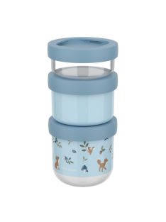   Little Dutch gyerek snack tál készlet 3 db-os - forest friends