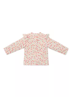   Little Dutch hosszú ujjú úszó póló Sunny Flowers Multi-colour - 86/92