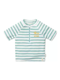   Little Dutch rövid ujjú úszópóló Stripes Surf Blue - 74/80