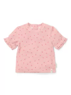   Little Dutch rövid ujjú úszópóló Sunny Flowers Blush - 74/80