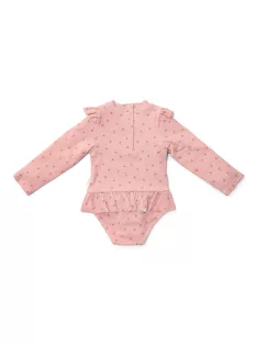   Little Dutch hosszú ujjú fürdőruha Sunny Flowers Blush - 74/80