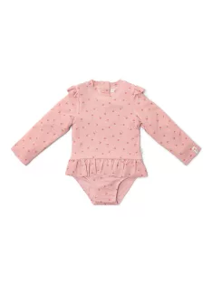   Little Dutch hosszú ujjú fürdőruha Sunny Flowers Blush - 98/104