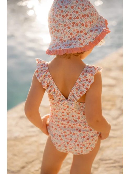 Little Dutch kifordítható strandsapka Sunny Flowers Multi-colour - 1-es méret