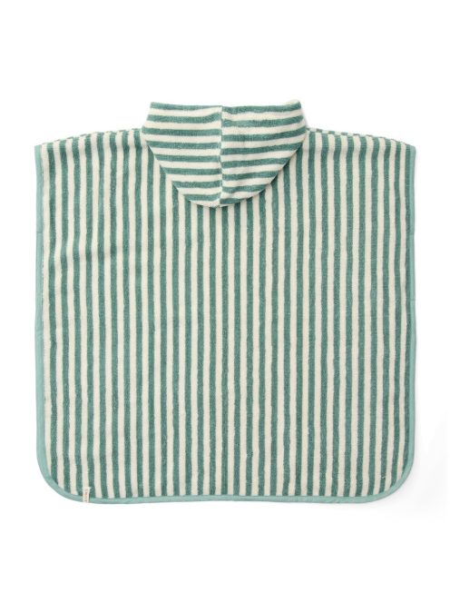 Little Dutch fürdőponcsó Seashells and Stripes Surf - Blue