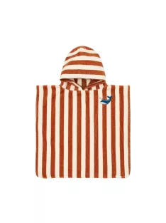   Little Dutch fürdőponcsó Ocean World Brown Stripe - One size