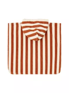   Little Dutch fürdőponcsó Ocean World Brown Stripe - One size