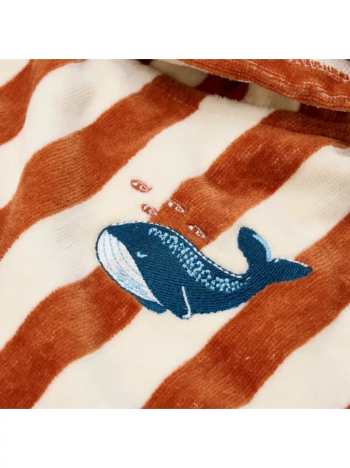 Little Dutch fürdőponcsó Ocean World Brown Stripe - One size