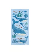 Little Dutch strandtörölköző Ocean World Blue - 60cm X 120cm