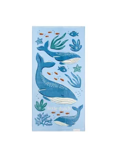   Little Dutch strandtörölköző Ocean World Blue - 60cm X 120cm
