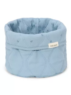 Little Dutch kerek tároló 20x15 cm - Pure Denim Blue
