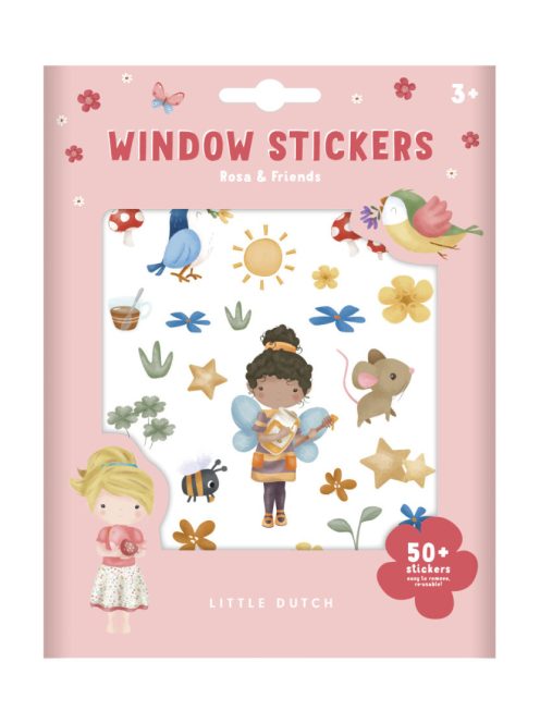 Little Dutch ablak matrica - Rosa és barátai