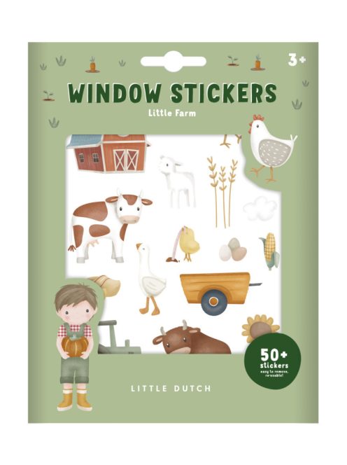 Little Dutch ablak matrica - Little Farm